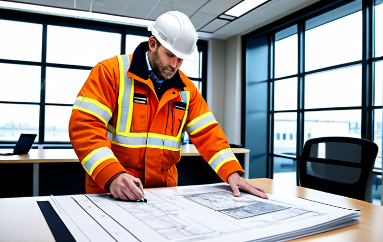 **

"A professional fire suppression engineer in appropriate attire, reviewing blueprints in a modern office setting, fully clothed, safe for work, perfect anatomy, correct proportions, professional, well-lit, high resolution."

**